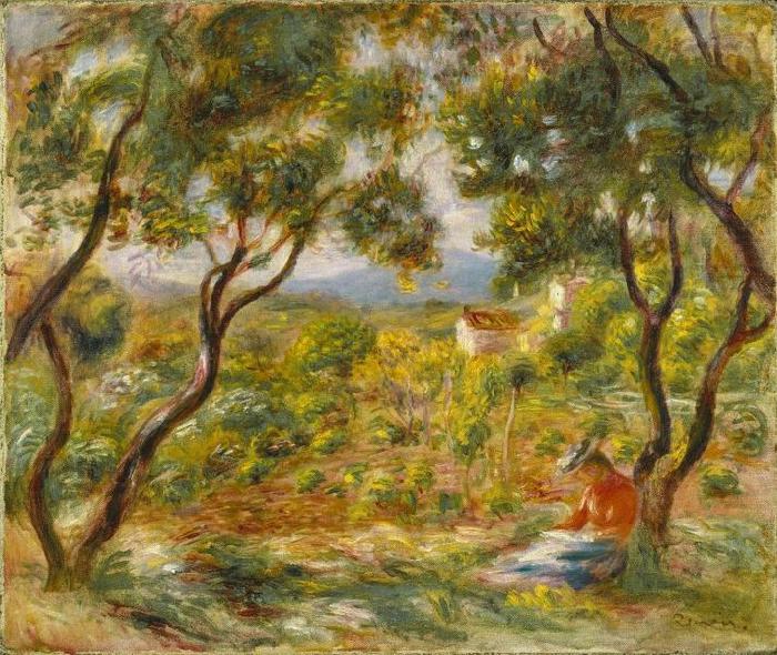 The Vineyards at Cagnes, Pierre-Auguste Renoir